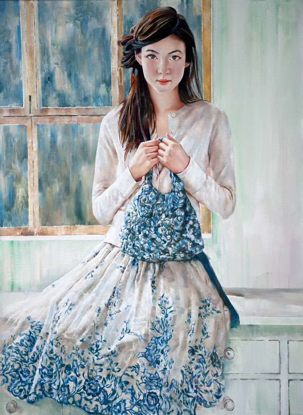青花-100x74cm_艺术欣赏-画家柴刚官方网站