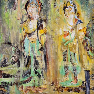 ������Ů �ػ͵�202�� 100X100cm 2011��